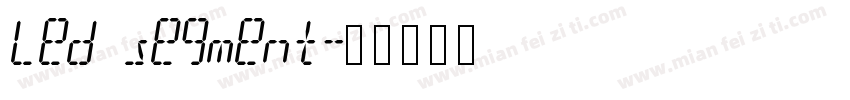 Led segment字体转换
